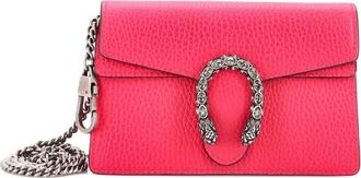 Gucci Dionysus Bag Leather Super Mini clutch bag - Roze