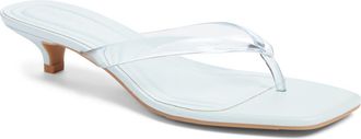 Open Edit Tori Kitten Heel Flip Flop in Blue Ice at Nordstrom, Size 7.5
