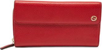 Gucci Portafoglio in pelle con zip 2024 - Rosso