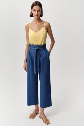 Exquise Leroy High Waisted Denim Jeans in Blue at Nordstrom, Size X-Large