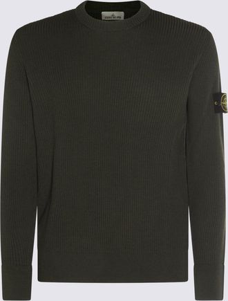 Stone Island Sweaters Military Green-Uomo