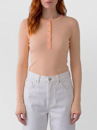 Chlo&eacute; ribbed wool long-sleeve crew-neck top