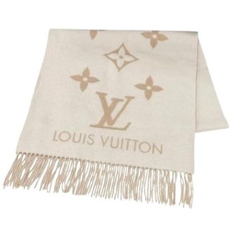 Louis Vuitton Pre-owned Scarves, female, Beige, Size: ONE SIZE Pre-owned Stole