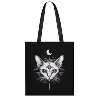 Generic Sphinx Cat with Third Eye Womens Tote Casual Shopping Bag Lightweight Shoulder Bags Hobos Handbag for Work Travel Daily 35x40cm