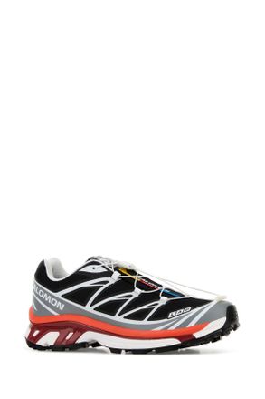 Salomon Unisex Multicolor Fabric And Rubber Xt-6 Sneakers Alloy-Black-Lavafalls Alloy/black/lavafalls