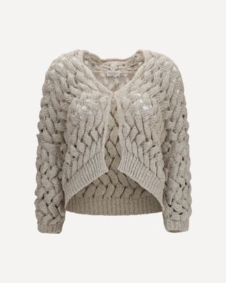 Brunello Cucinelli Cardigan traforato Woman S
