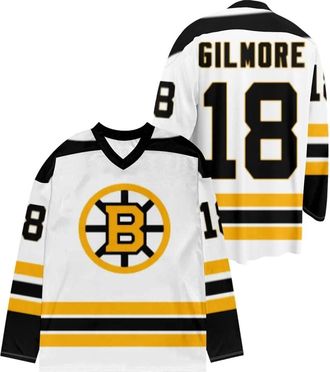 Generic Happy Gilmore 2 Merch Hockey Jersey Men Women Long Sleeve V-Neck T-Shirt Casual Streetwear Clothes (C,M)