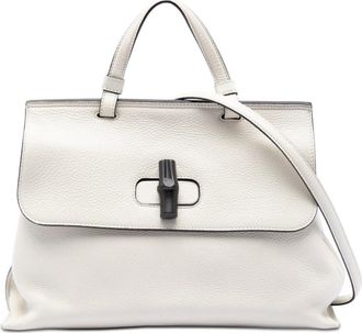 Gucci Pre-owned Gucci Medium Calfskin Bamboo Daily Satchel Ladies B7ZTMDQ98XEETAC7
