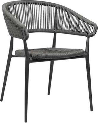 Global Interiors Hochwertiger Design Gartenstuhl Jacco - Grau