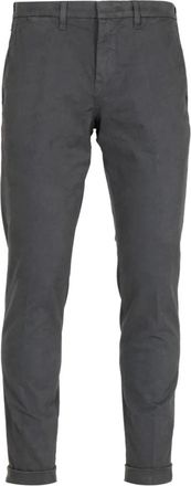Fay Slim Fit Broek - Heren - Chinos - Grijs - W33 - Katoen - Broeken