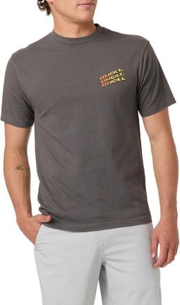 O'Neill Circle Freak Boxy Cotton Graphic T-Shirt in Grey Mineral at Nordstrom, Size Xx-Large