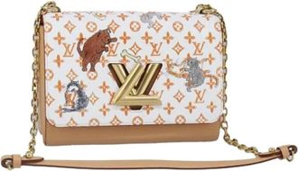 Louis Vuitton Pre-owned Vintage Canvas Cross Body Bag - Dames - Vintage Schoudertas - Wit - ONE Size - Vintage
