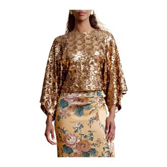 By Ti Mo BY Timo, Dames, Tops, Geel, Maat: M Viscose