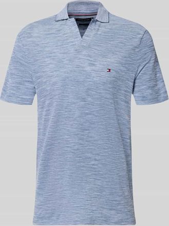 Tommy Hilfiger Regular Fit Poloshirt aus reiner Baumwolle in Jeansblau, Gr&ouml;&szlig;e XXL
