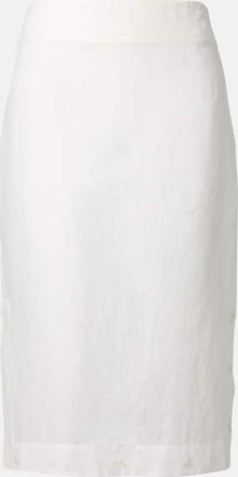 Róhe Róhe Gonna a tubino in organza con ricamo