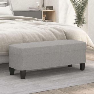 vidaXL Panca Grigio chiaro 100x35x41 cm in Tessuto - Vidaxl