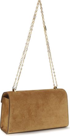 Savette Womens Chain Pouch Symmetry Saddle Calf Leather Shoulder Bags