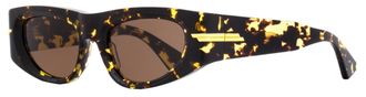 Bottega Veneta BV1144S Cat-Eye Acetate Sunglasses - Brown