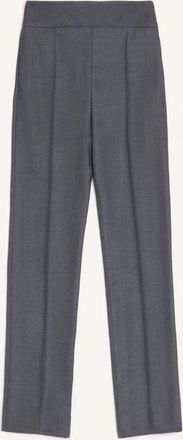 Valentino Textured Silk Wool Trousers Wo
