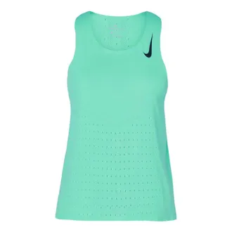 Nike (WMNS) Nike Aeroswift Solid Color Sports Breathable Running Green Vest CZ9386-342