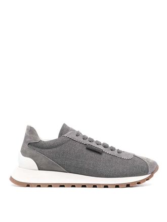 Brunello Cucinelli Wool Screen Sneakers