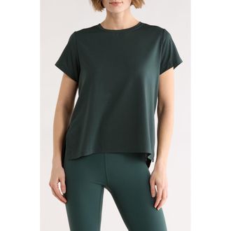 Zella Key Element Activewear T-Shirt in Green Timber at Nordstrom Rack, Size Small