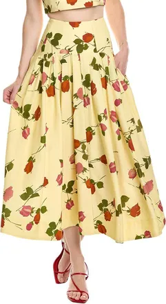 Nicholas Jordan Linen-Blend Skirt