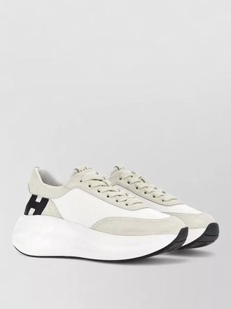 Hogan leather and suede low-top sneakers