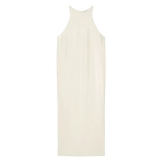 &Aacute;eron Kleedjes, Dames, Wit, XS, Pailletten, Sade Sequin Maxi Jurk