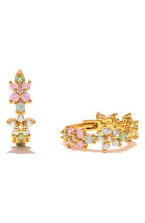 Girls Crew Pastel Star Huggie Hoop Earrings in Gold at Nordstrom