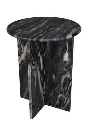 Jonathan Y Designs Javier 17.75 Contemporary Natural Marble Handmade X-Shaped End Table in Black/gray at Nordstrom