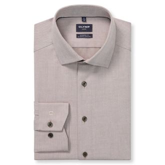 Olymp Olymp - Olymp business overhemd bruin - Heren - Overhemden - Bruin - Maat: 6XL