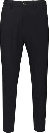 Nine In The Morning Tailored Straight-Leg Broek - Heren - Chinos - Blauw - 2XL - Wol - Broeken