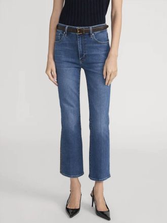 Frame Denim Reboot High Rise Cropped Jeans In Foxley