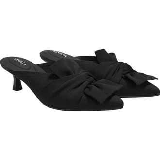 Vivaia Pointed-Toe Bow Sandals in Black at Nordstrom, Size 8.5