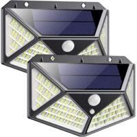 OEM 162 Luces Solares Led Para Exteriores, Paquete De 2 [verde 2200 Mah], Con Sensor De Movimiento, Inal&aacute;mbricas, Impermeables, Focos Solares Potentes Par