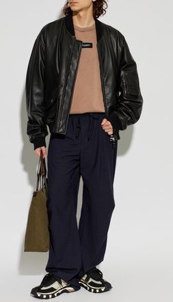 Dolce & Gabbana Wool Trousers, Mens, Navy Blue