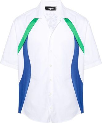 Dsquared2 Sporty Waves cotton shirt - men - Polyester/Cotton - 50 - White