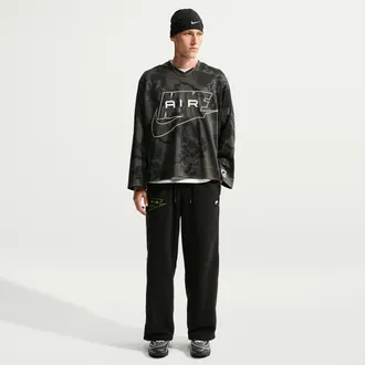 Nike Mens Air Polartec Therma-FIT Open-Hem Pants in Black | IQ6511-010