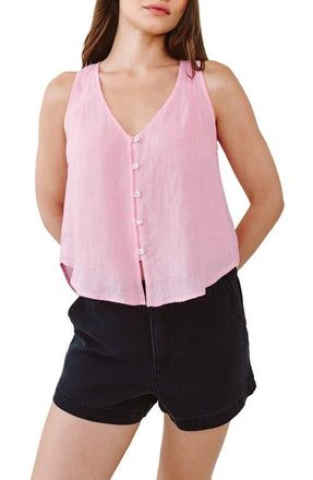 Bella Dahl Pintuck Sleeveless Top in Rose Blush at Nordstrom, Size X-Small