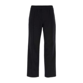 Valentino Garavani Sweatpants, male, Black, Size: L Stretch Cotton Pant