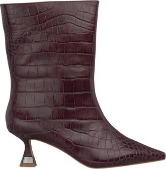 Alma En Pena Metallic enkellaars met hak - Dames - Laarzen met Hak - Rood - 36 EU - Schoenen