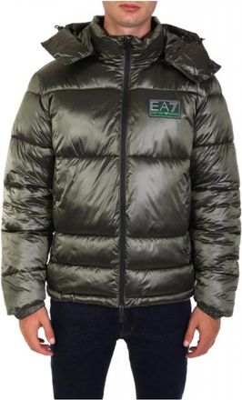 Emporio Armani Puffer Jacket - Heren - Gewatteerde jassen - Blauw - XL - Jassen