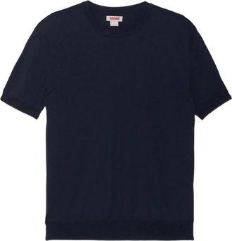 Baracuta Tops, Heren, Blauw, XL, Katoen, Gebreid T-shirt