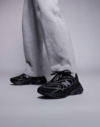 New Balance 5030 - Sneakers nere e argento metallizzato-Nero