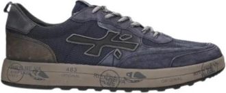 Premiata Nous 8460 - Heren - Sneakers - Blauw - 42 EU - Leer - Schoenen