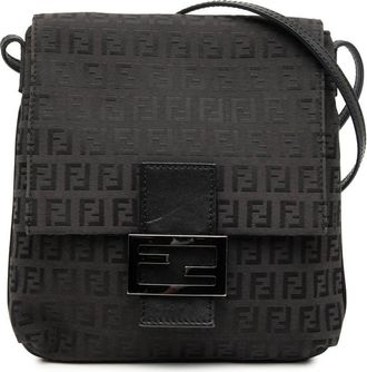 Fendi Pre-owned Fendi Zucchino Canvas Crossbody Ladies 2228 8BT075 JQ5 058