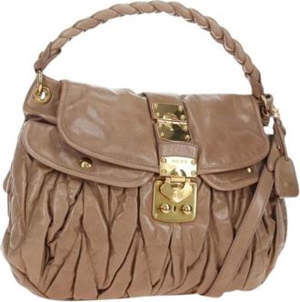 Miu Miu Borsa a Spalla Pre-owned - - Pre-owned - Donna - Beige - ONE SIZE