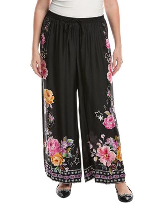 Johnny Was Plus Frankie Easy Silk-Blend Pant