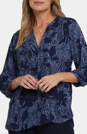 NYDJ Pintuck Top in Manuela Reina at Nordstrom Rack, Size X-Small